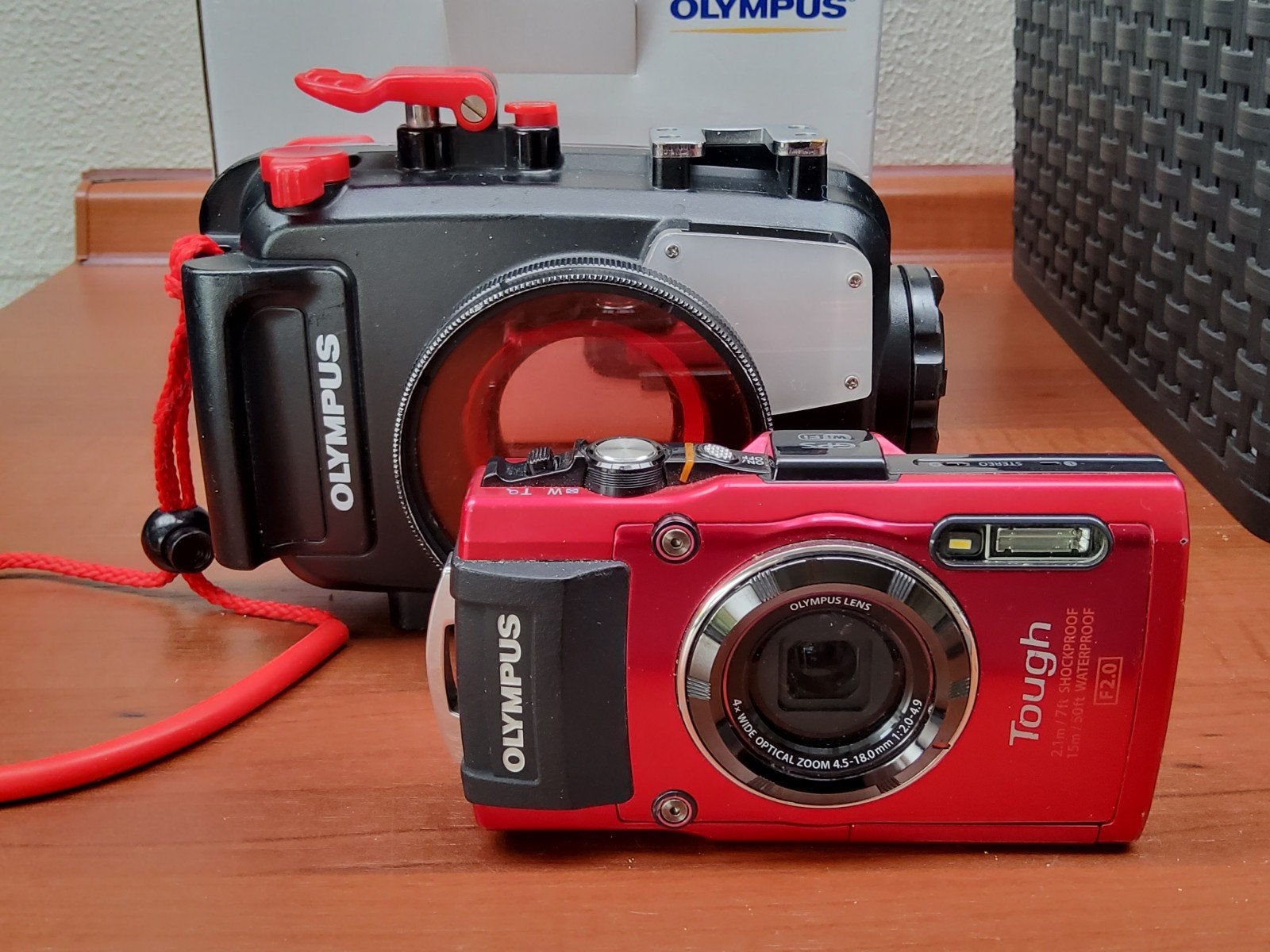 onderwatercamera  plus onderwaterhuis olympus (TG-4 +PT-56), Gebruikt, Olympus, Inclusief handleiding, Ophalen of Verzenden