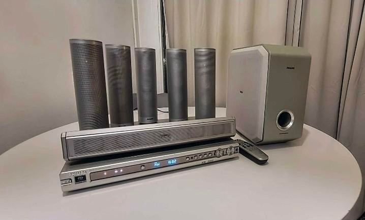 Philips LX710 Home Cinema Set - DVD-speler & 5.1 Geluid, Philips, Gebruikt, 70 watt of meer, Ophalen of Verzenden