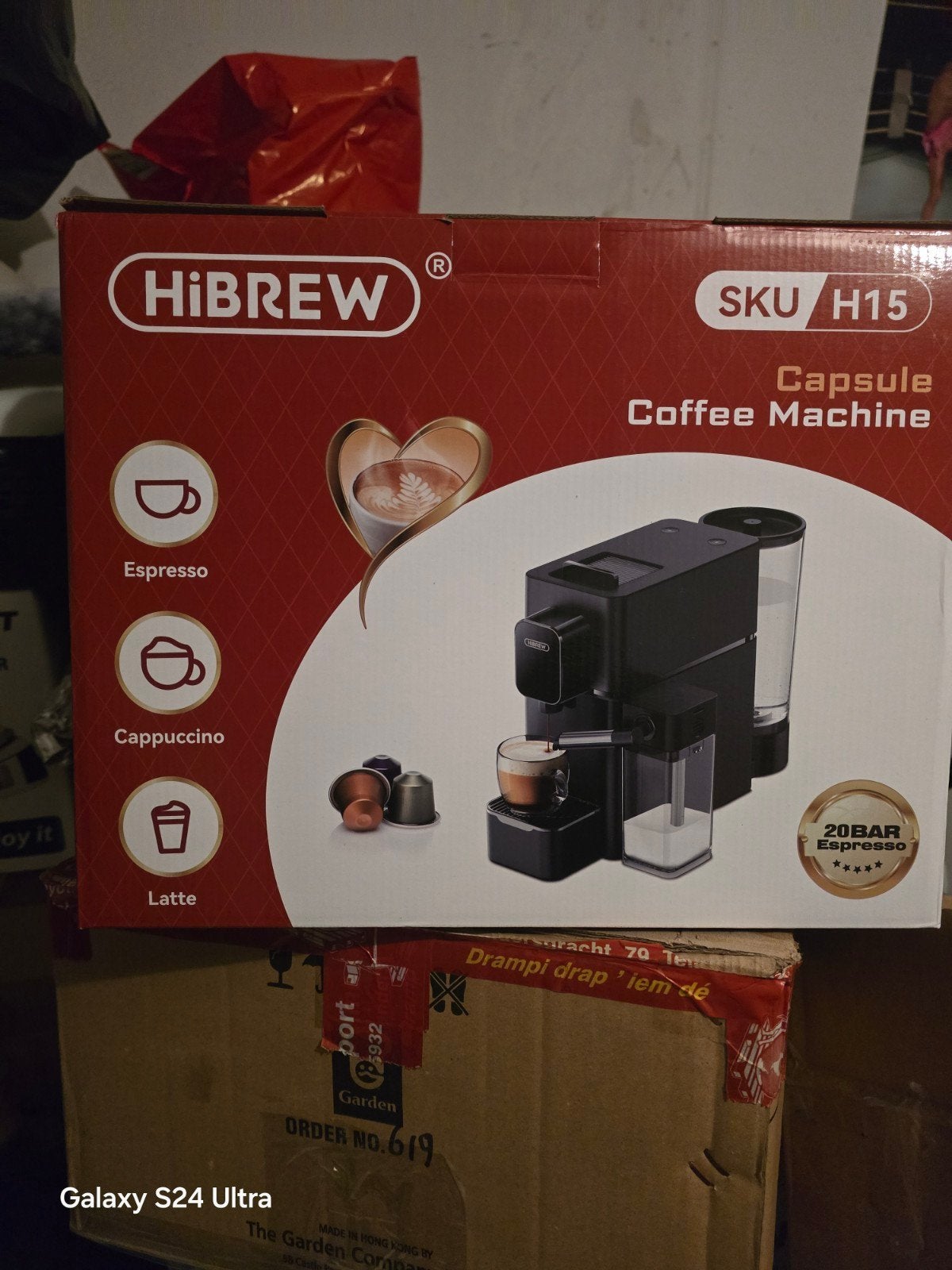 Nieuw HiBREW H15 Espresso Capsule Koffiezetapparaat, Koffiepads en cups, Espresso apparaat, Nieuw, Ophalen of Verzenden
