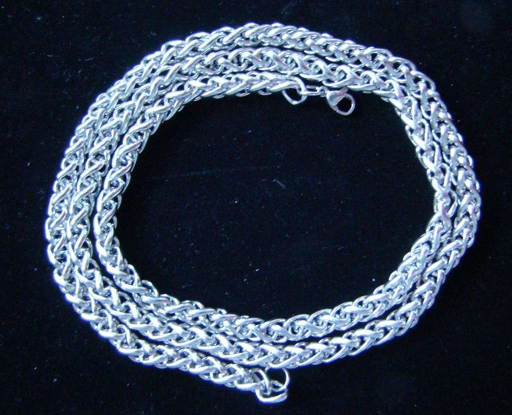 Ketting Titanium massief brede Ronde schakel 60 CM -NIEUW-, Sieraden, Tassen en Uiterlijk, Kettingen, Ophalen of Verzenden, Nieuw
