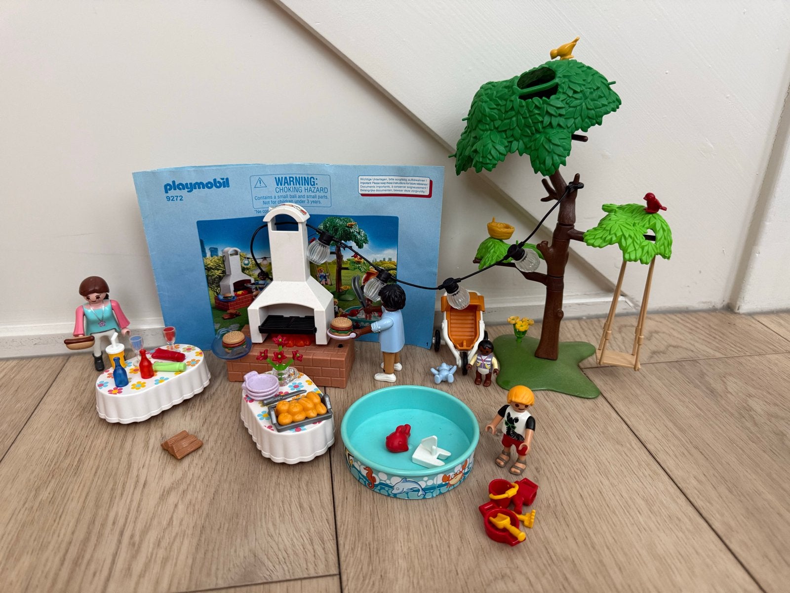 Playmobil 9272 Tuinfeest met barbecue en zwembad, Kinderen en Baby's, Speelgoed | Playmobil, Ophalen, Complete set, Overige typen
