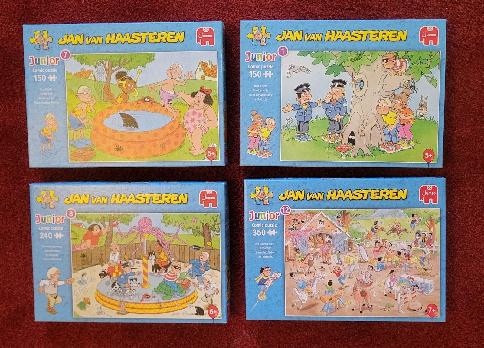 4 Jan van Haasteren Junior puzzels, Ophalen, Minder dan 500 stukjes