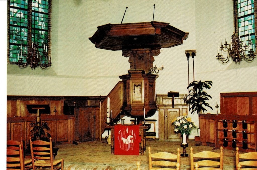 Westerbork, interieur Kerk, Ophalen of Verzenden, Ongelopen, Drenthe