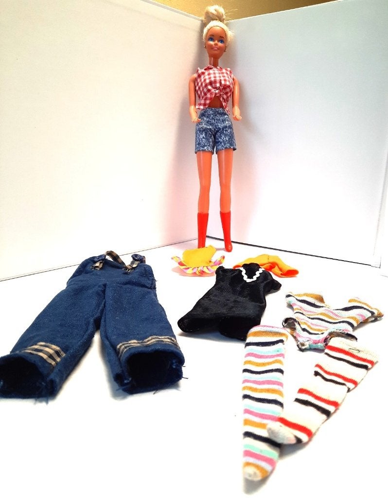 Vintage Blonde Barbie van Mattel uit 1986, Verzamelen, Verzenden, Gebruikt, Pop