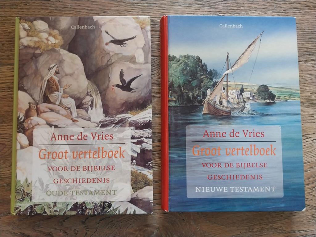 Groot Vertelboek voor de Bijbelse Geschiedenis (2 delen), Ophalen of Verzenden, Gelezen, Anne de Vries, Christendom | Katholiek