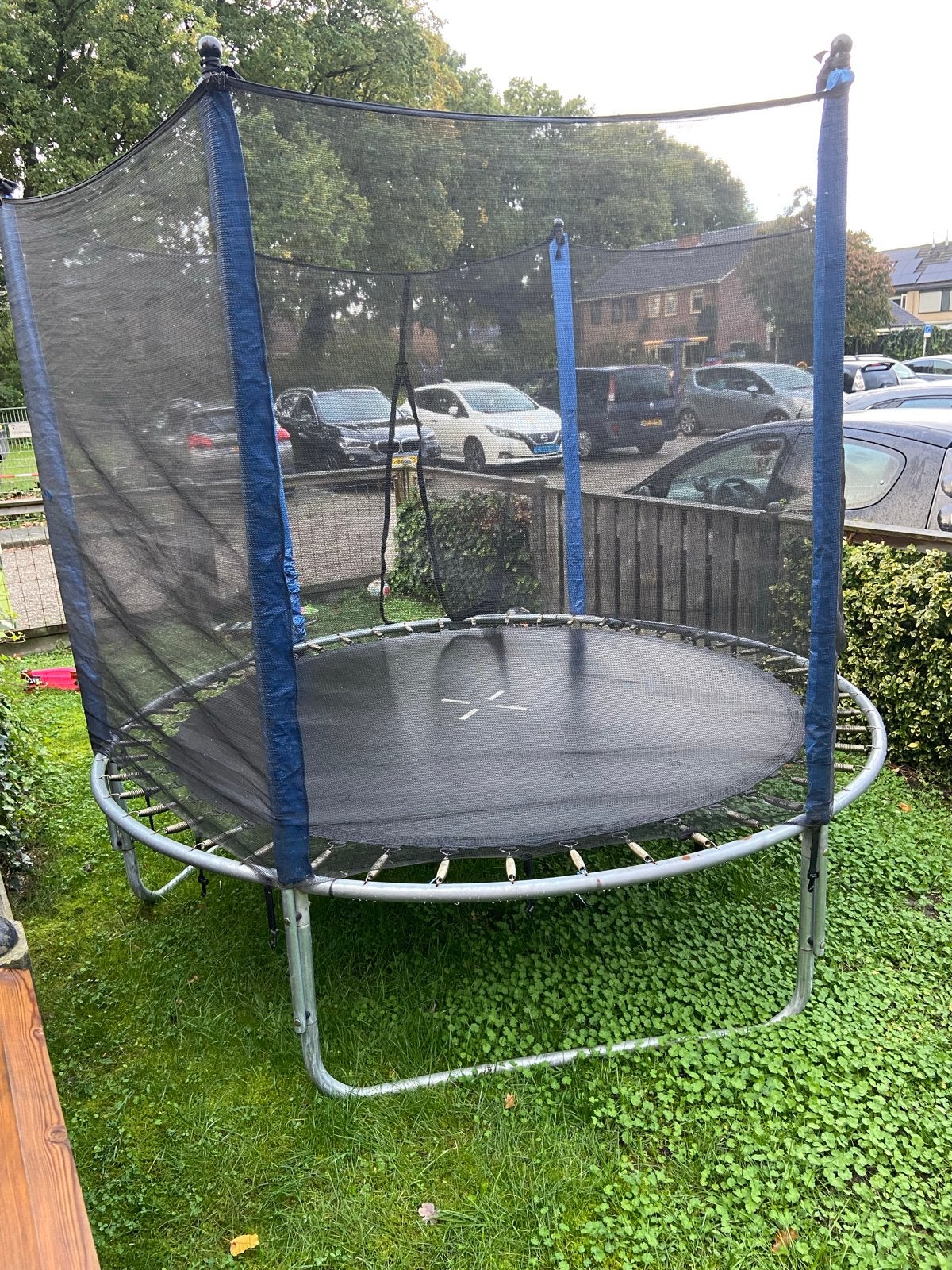 Gebruikte trampoline met veiligheidsnet, Ophalen, Gebruikt
