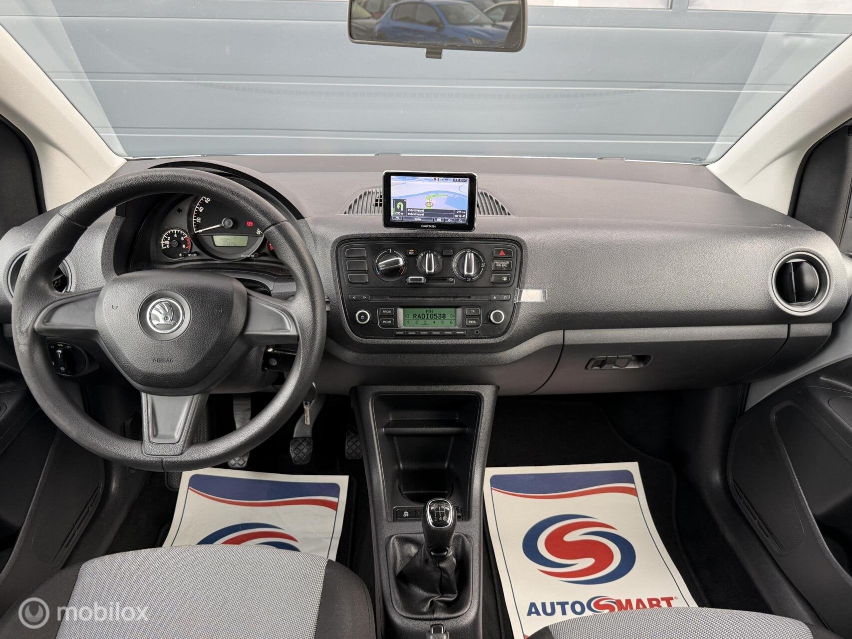 Skoda Citigo 1.0 Greentech Elegance Navi Cruise Airco 15inch, Voorwielaandrijving, Euro 5, Gebruikt, Handgeschakeld