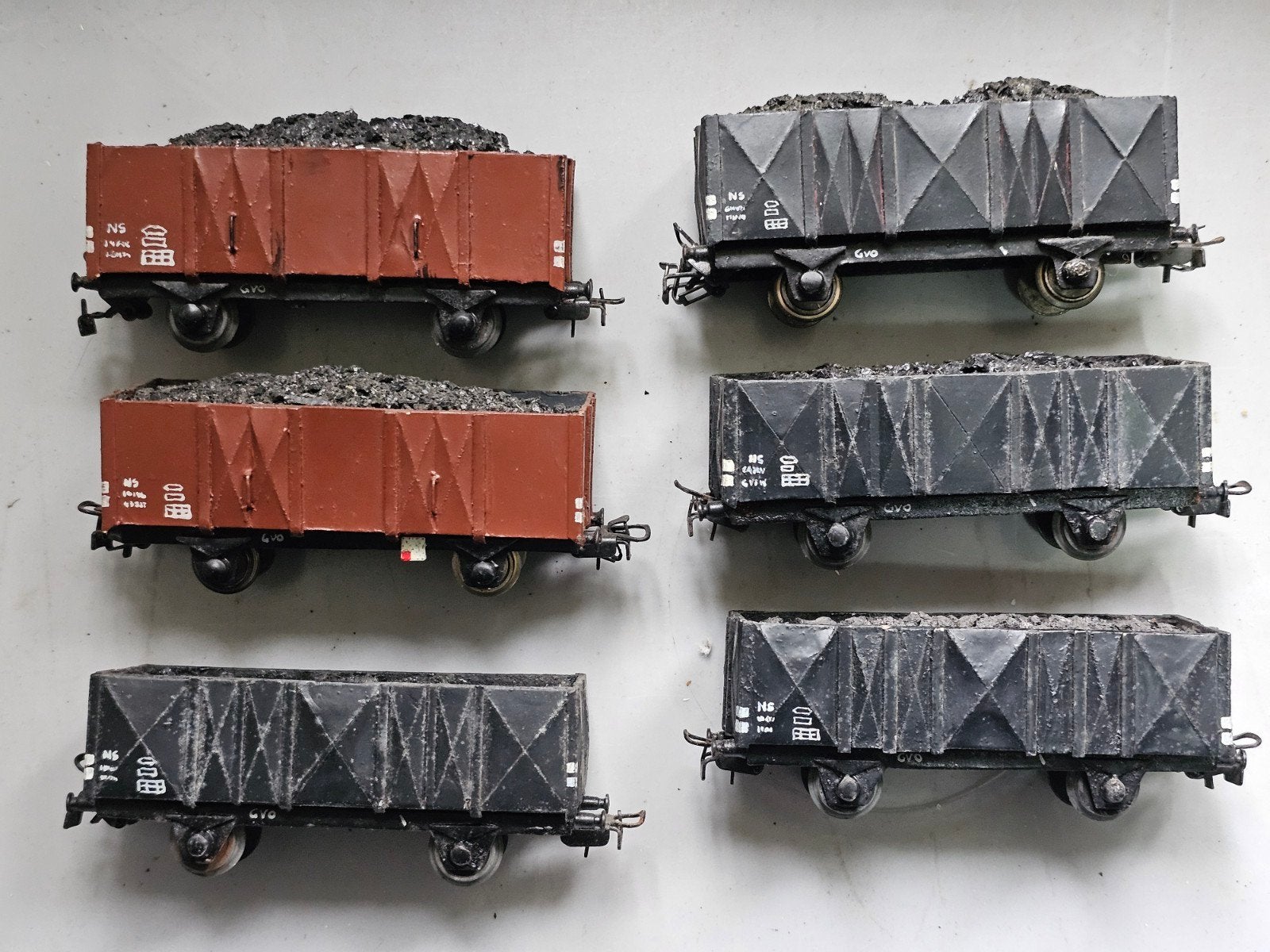 Modeltrein HO set NS kolenwagens, Ophalen of Verzenden, Gebruikt, Wagon, NS