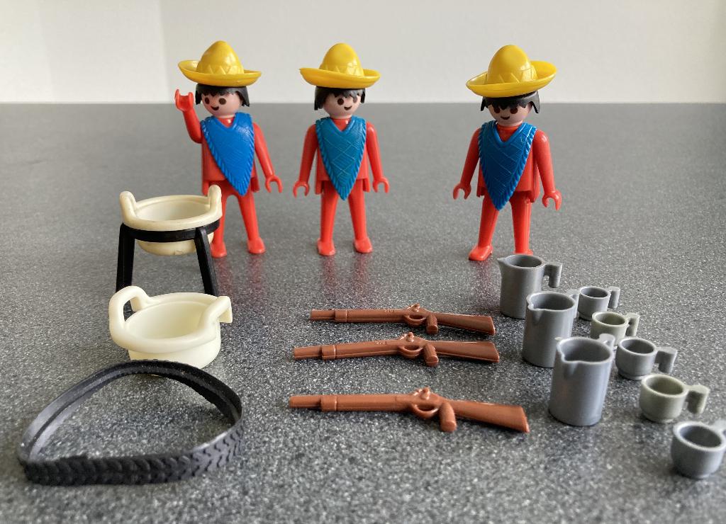 Playmobil 3344 Mexicaan met kookpot  x 3sets, Ophalen of Verzenden, Zo goed als nieuw