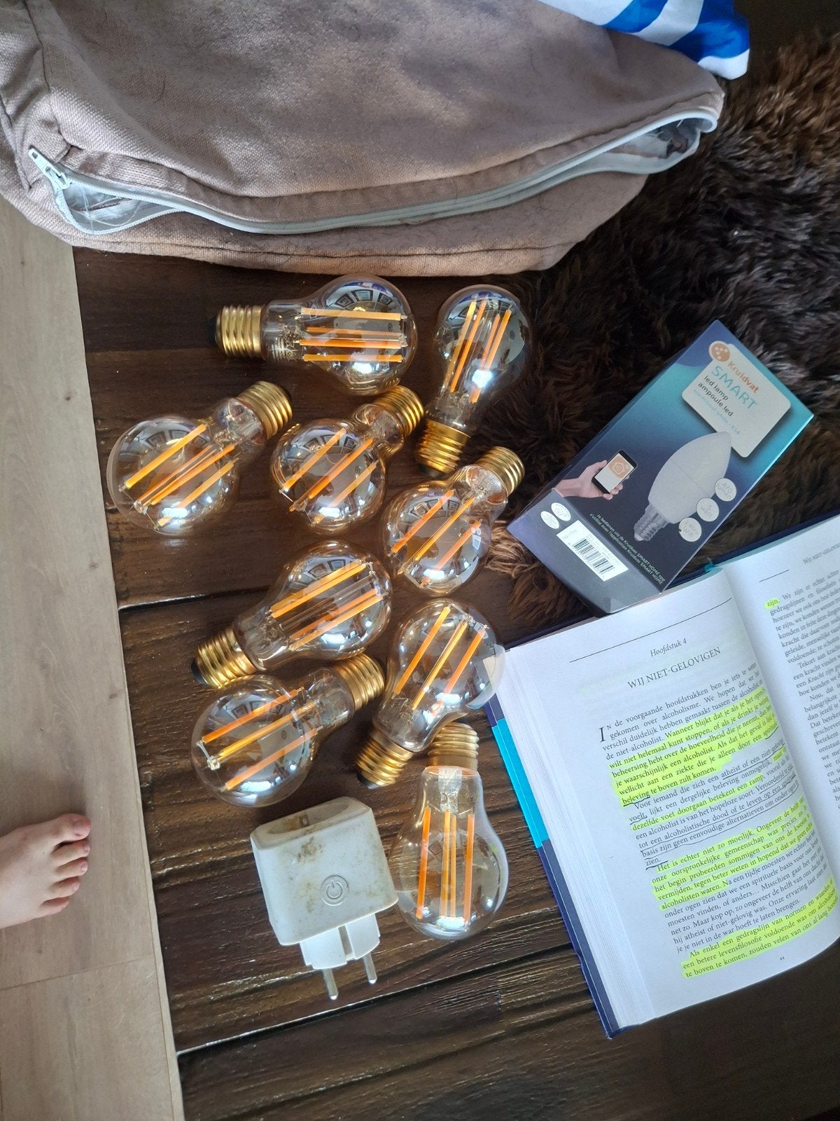 LSC Smart Connect LED Filament Lampen E27, Overige merken, Gebruikt, Meerkleurig, Glas