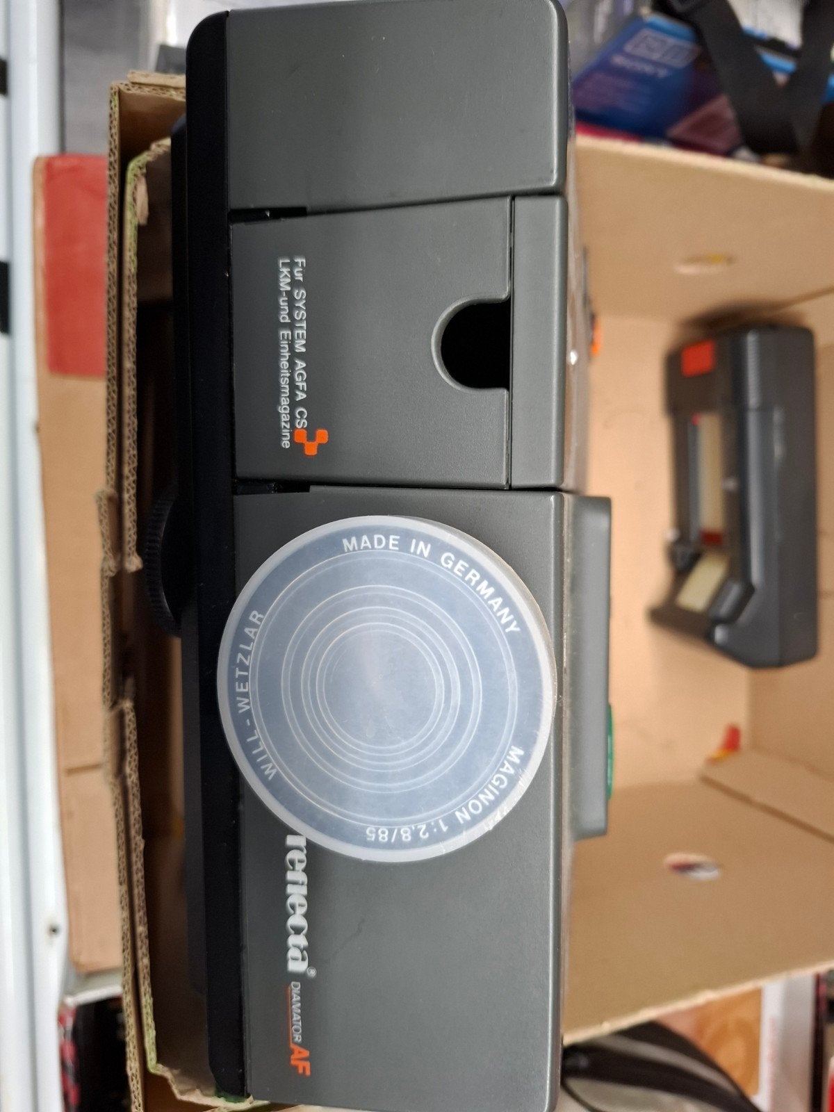 te koop dia projector reflecta agfa incl scherm, Ophalen, Gebruikt