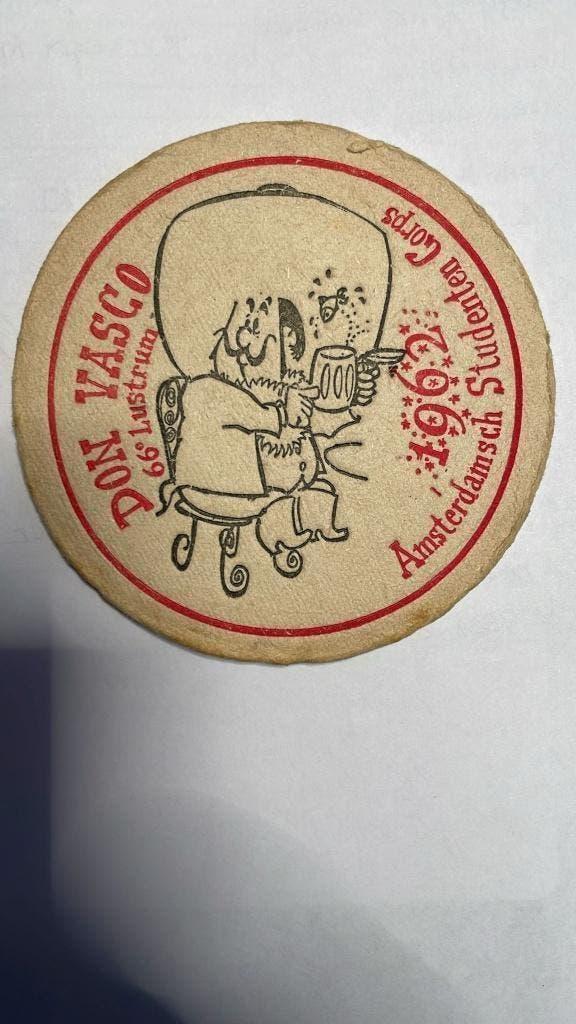 bierviltje Heineken 1962 Don Vasco, Verzenden, Gebruikt, Viltje(s), Heineken