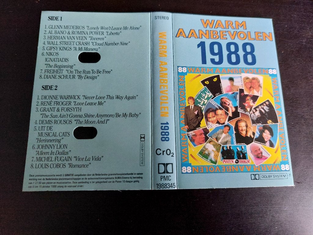WARM AANBEVOLEN 1988 (MC), Ophalen of Verzenden, Zo goed als nieuw, Origineel, 1 bandje