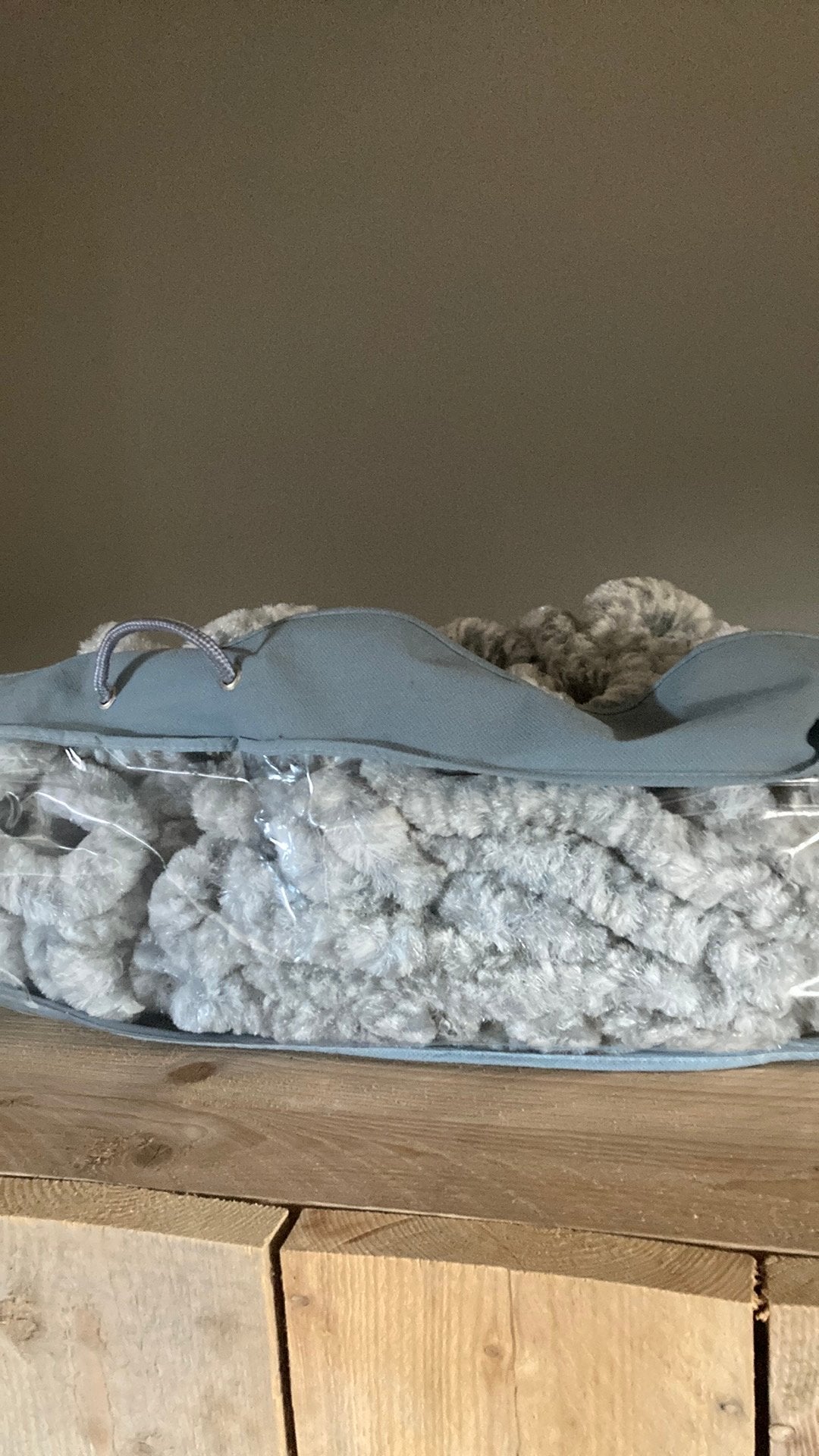 2x Kattenstaarten Vliegengordijn Grijs Marskramer Buitendeur, Ophalen, Zo goed als nieuw, Grijs, Vierkant