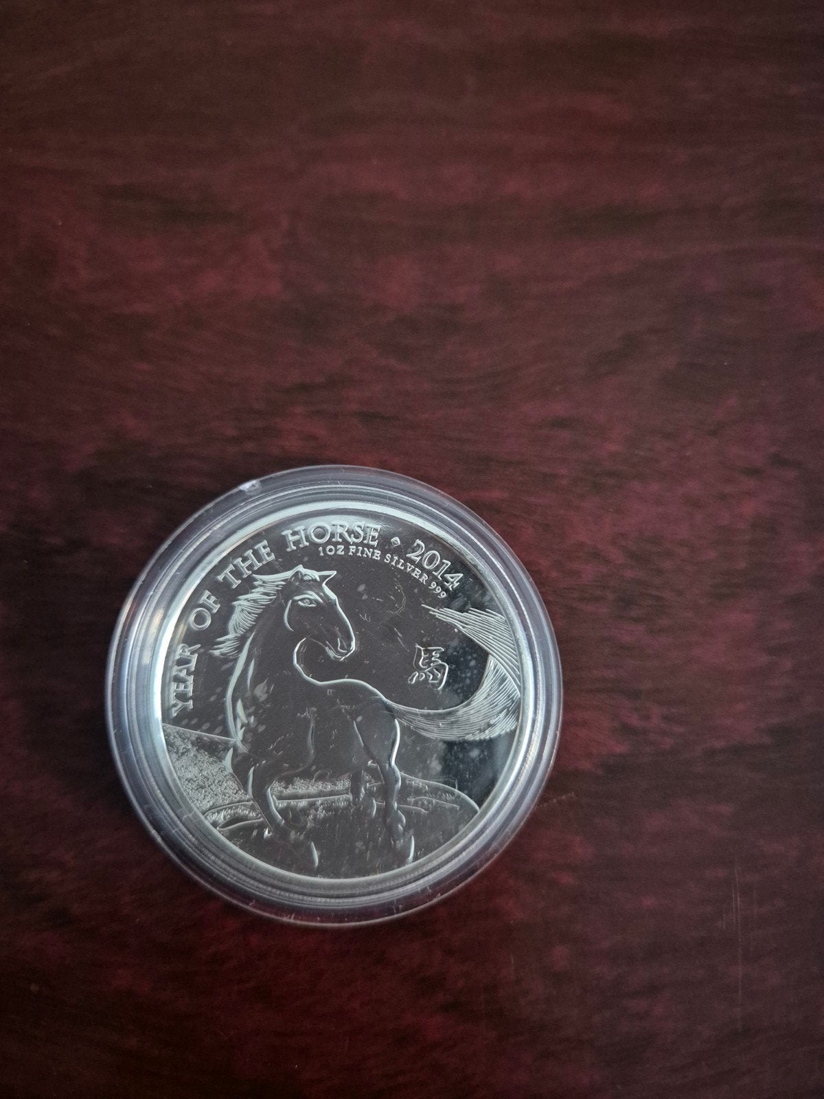 0.999 zilver ounce UK Lunar 2014 Year of the Horse, Ophalen of Verzenden, Zilver