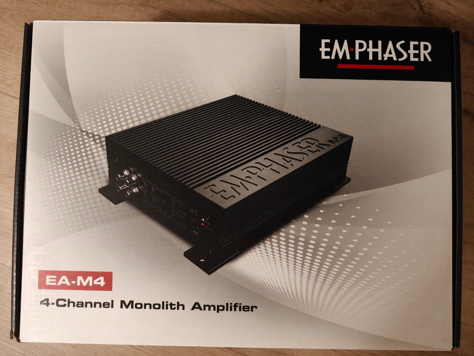 EM-PHASER EA-M4 4-kanaals Monolith Versterker, Ophalen of Verzenden, Zo goed als nieuw, 120 watt of meer, Overige merken