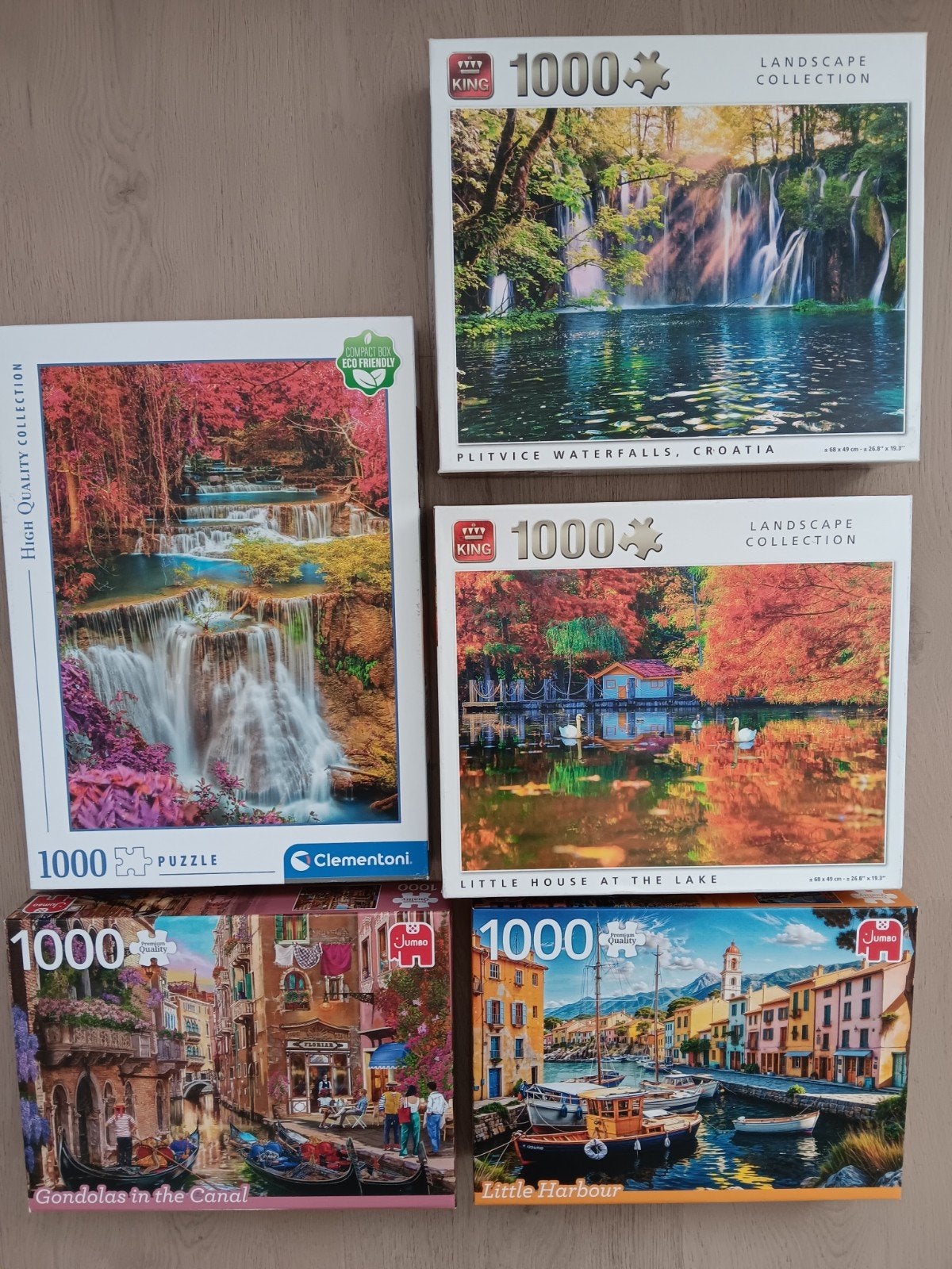 Legpuzzels 1000/1500 stukjes - diverse thema's, Ophalen, Gebruikt