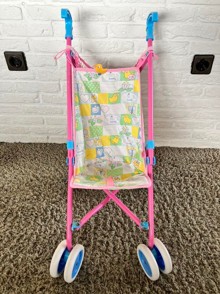 Leuke buggy Baby Born inklapbaar met rubberen banden, Ophalen, Gebruikt, Overige typen