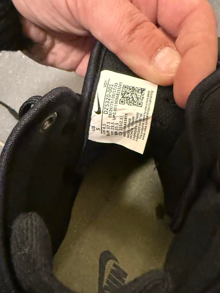 Nike Air Force 1 Lunar Force Duckboot Zwart Maat 35.5, Ophalen of Verzenden, Zo goed als nieuw, Zwart, Sneakers of Gympen