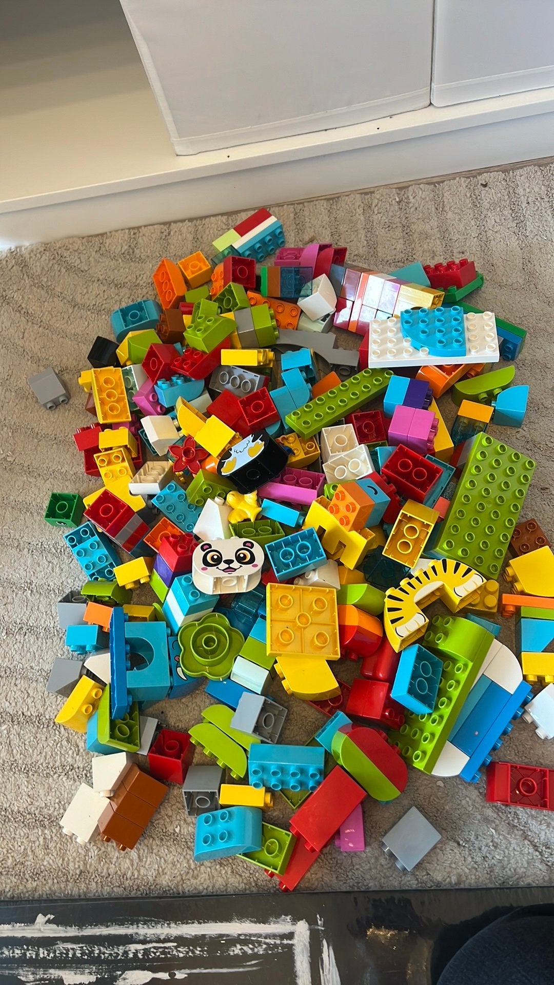 Duplo blokken en figuren, Kinderen en Baby's, Speelgoed | Duplo en Lego, Ophalen, Inclusief minifiguren, Zo goed als nieuw, Duplo