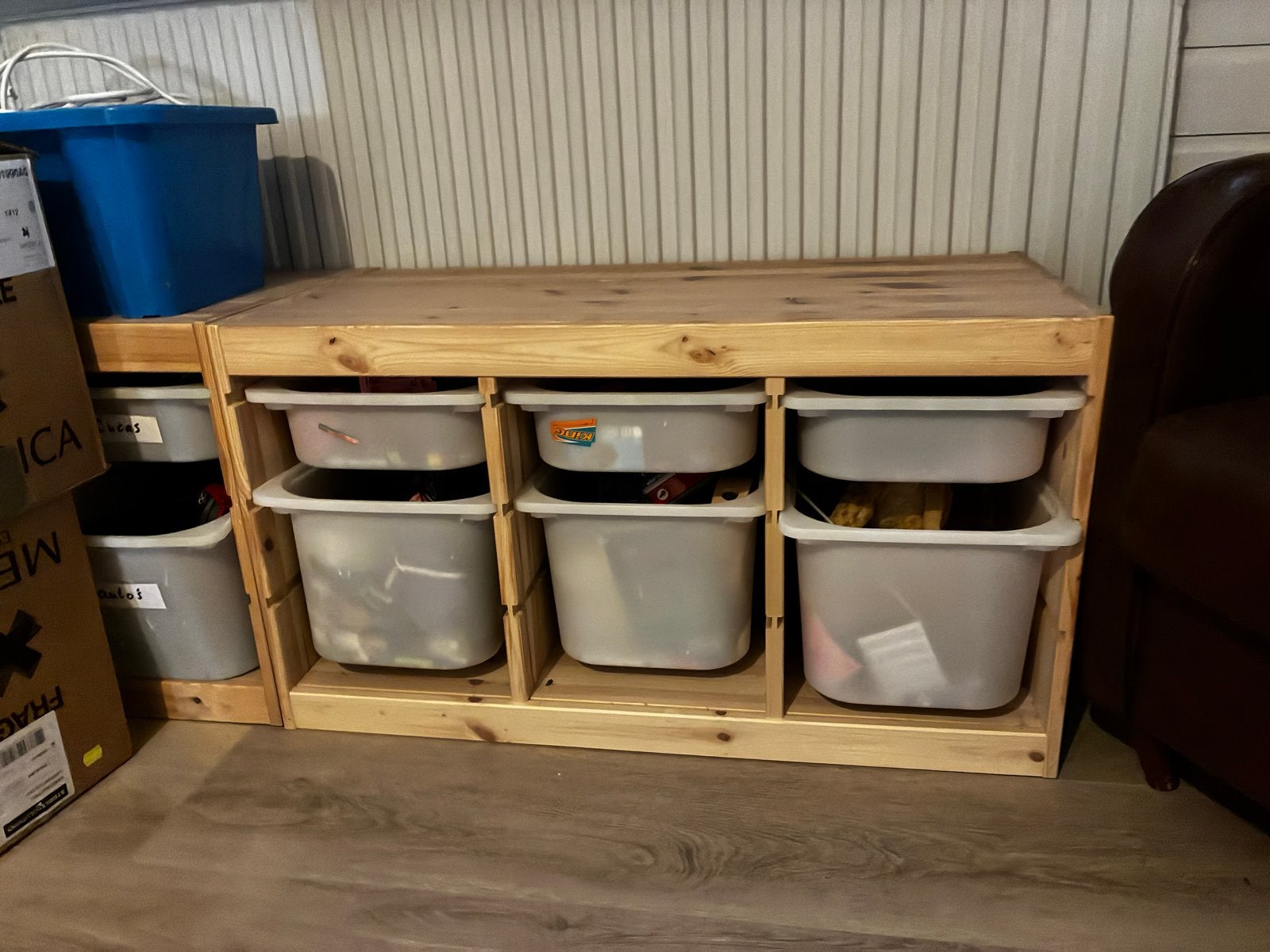 Ikea Trofast opbergmeubel met bakken: 3 meubelstukken, Ophalen, Zo goed als nieuw, Kast