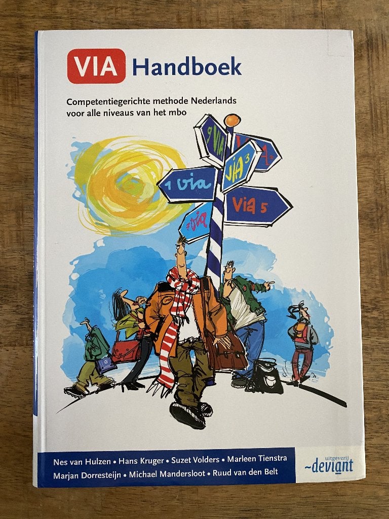VIA Handboek - Competentiegerichte methode Nederlands mbo, Ophalen of Verzenden, Zo goed als nieuw, Nes van Hulzen, Hans Kruger, Suzet Volders, Marleen Tienstra