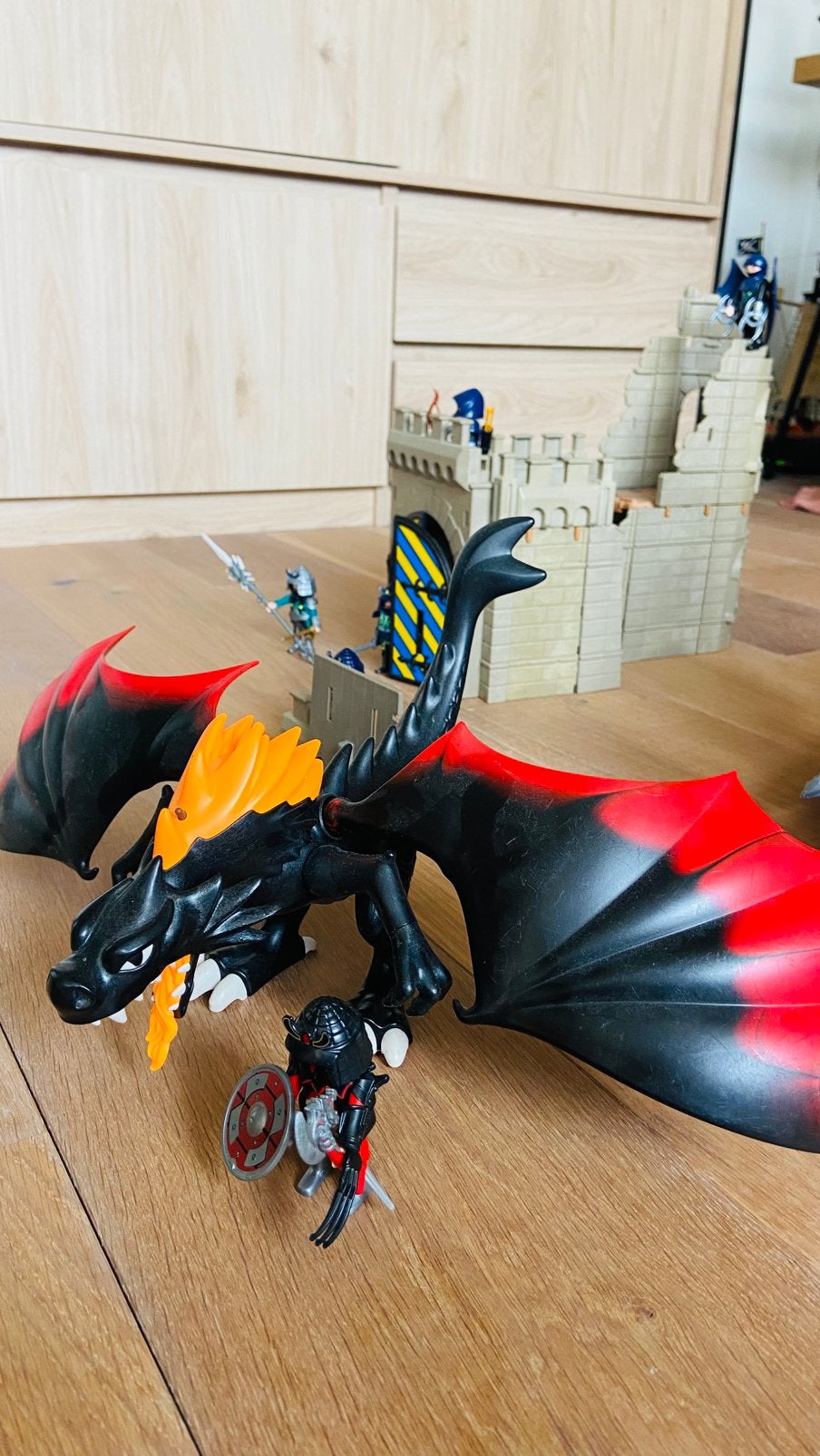 Playmobil draak, kasteel en schip, Ophalen, Zo goed als nieuw
