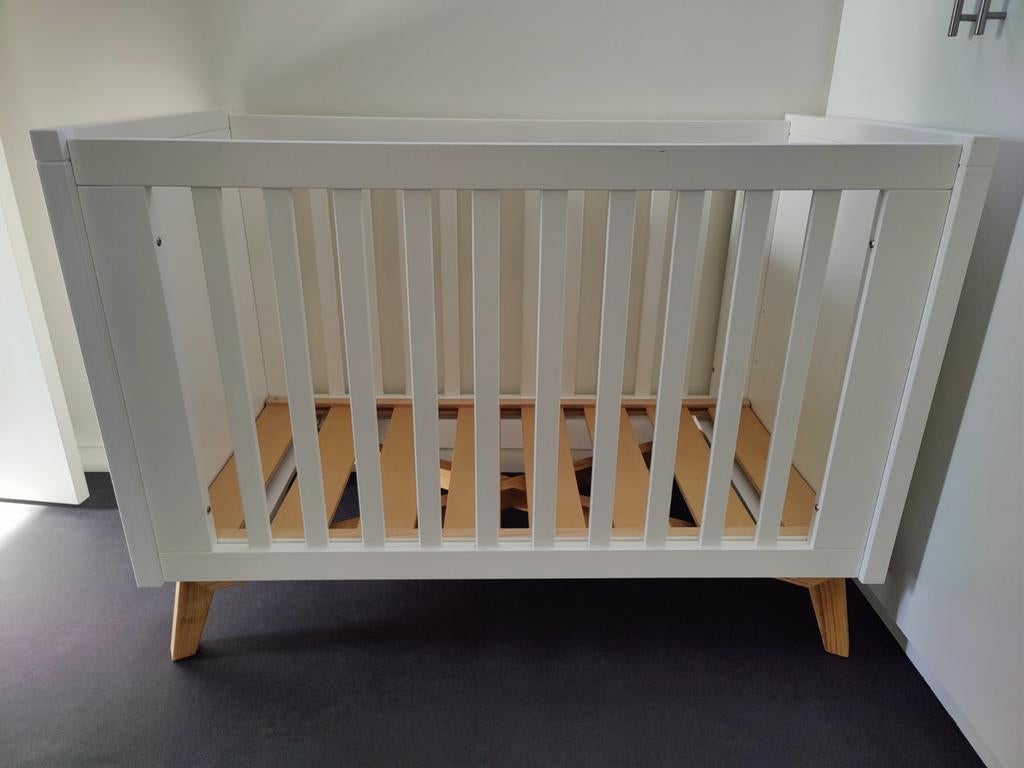 Ledikant wit 60 x 120 TWF Mika, Ophalen, Gebruikt, Ledikant