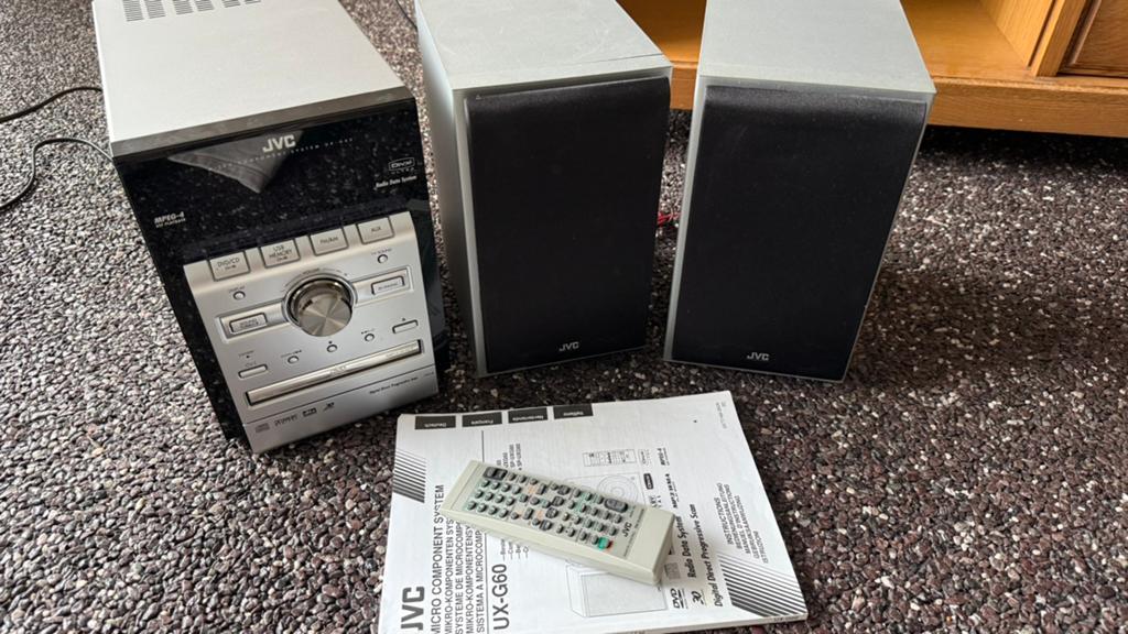 JVC Micro Component System UX-G60 met speakers en afstandsbe, Audio, Tv en Foto, Stereo-sets, Zo goed als nieuw, Cd-speler, JVC