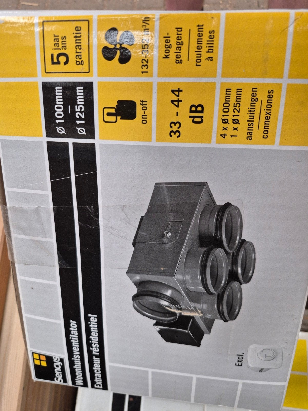 Woonhuisventilator, ventilator box Sensys AANBIEDING!, Sensys, Ventilator, ., Nieuw
