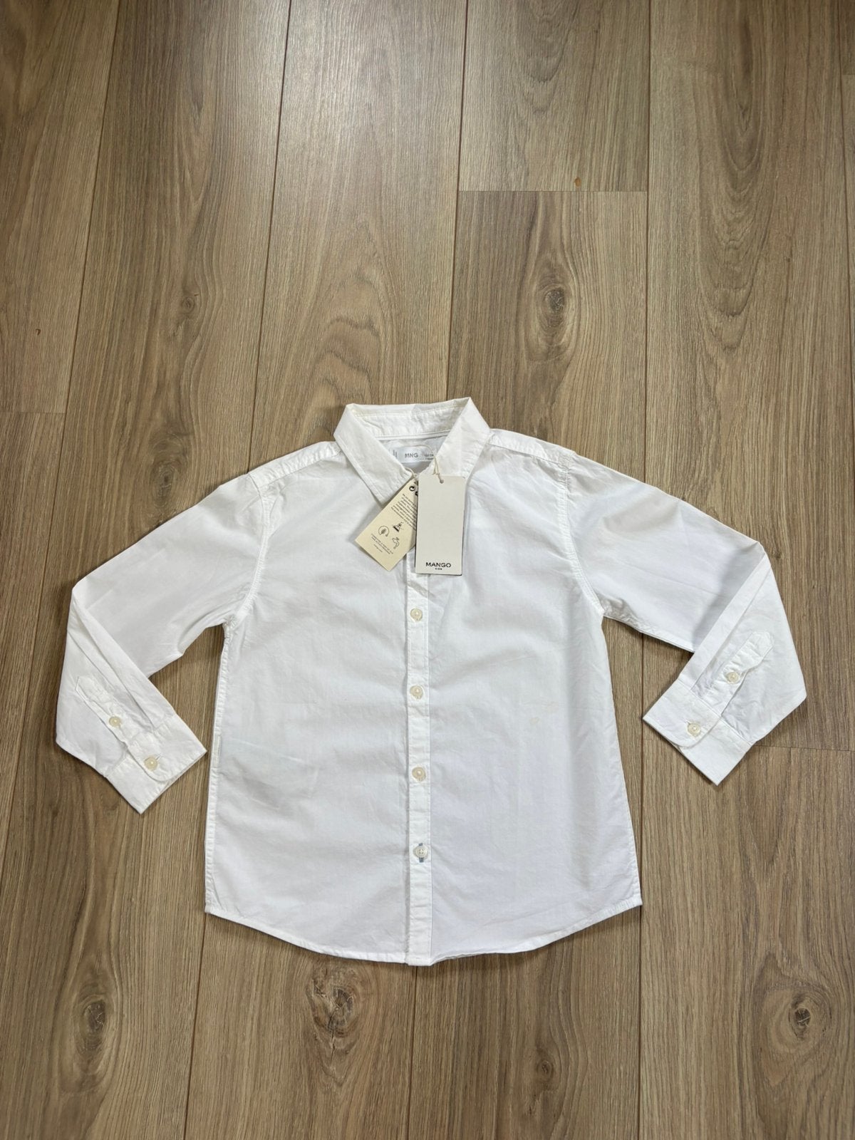 Witte Mango blouse - maat 122, Ophalen of Verzenden, Zo goed als nieuw, Meisje, Overhemd of Blouse
