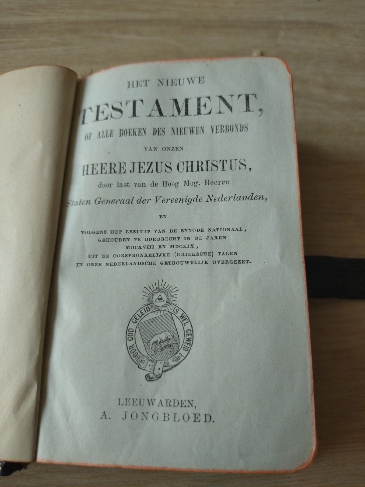 Antieke Zakbijbel - Het Nieuwe Testament, Antiek en Kunst, Antiek | Boeken en Bijbels, Ophalen of Verzenden, Staten Generaal der Vereenigde Nederlanden