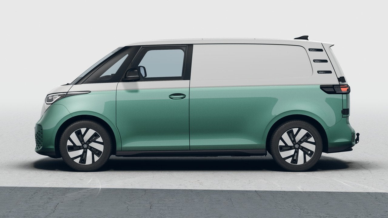 Volkswagen ID. Buzz Cargo 286pk Bulli Limited Edition 79 kWh, Auto's, Automaat, 12 maanden, Zwart, Volkswagen