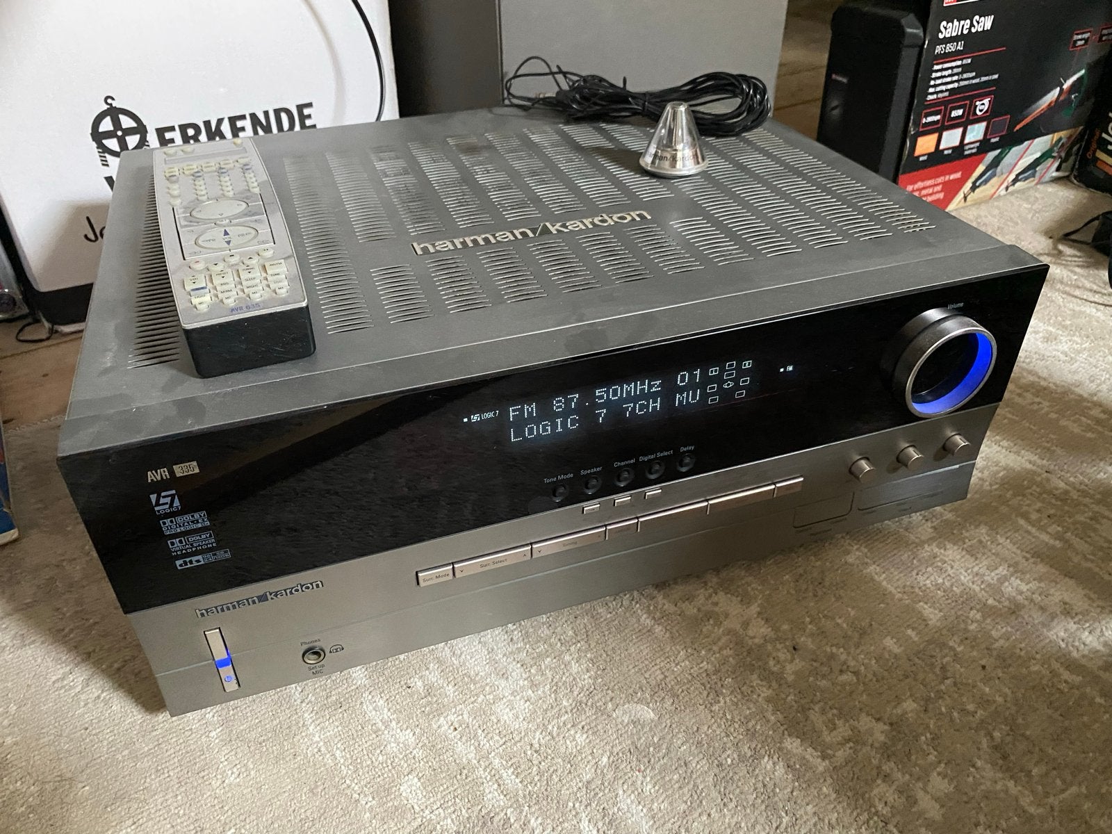 Harman Kardon AVR 335 7.1-kanaals AV-receiver, Gebruikt, 120 watt of meer, Ophalen, Overige merken