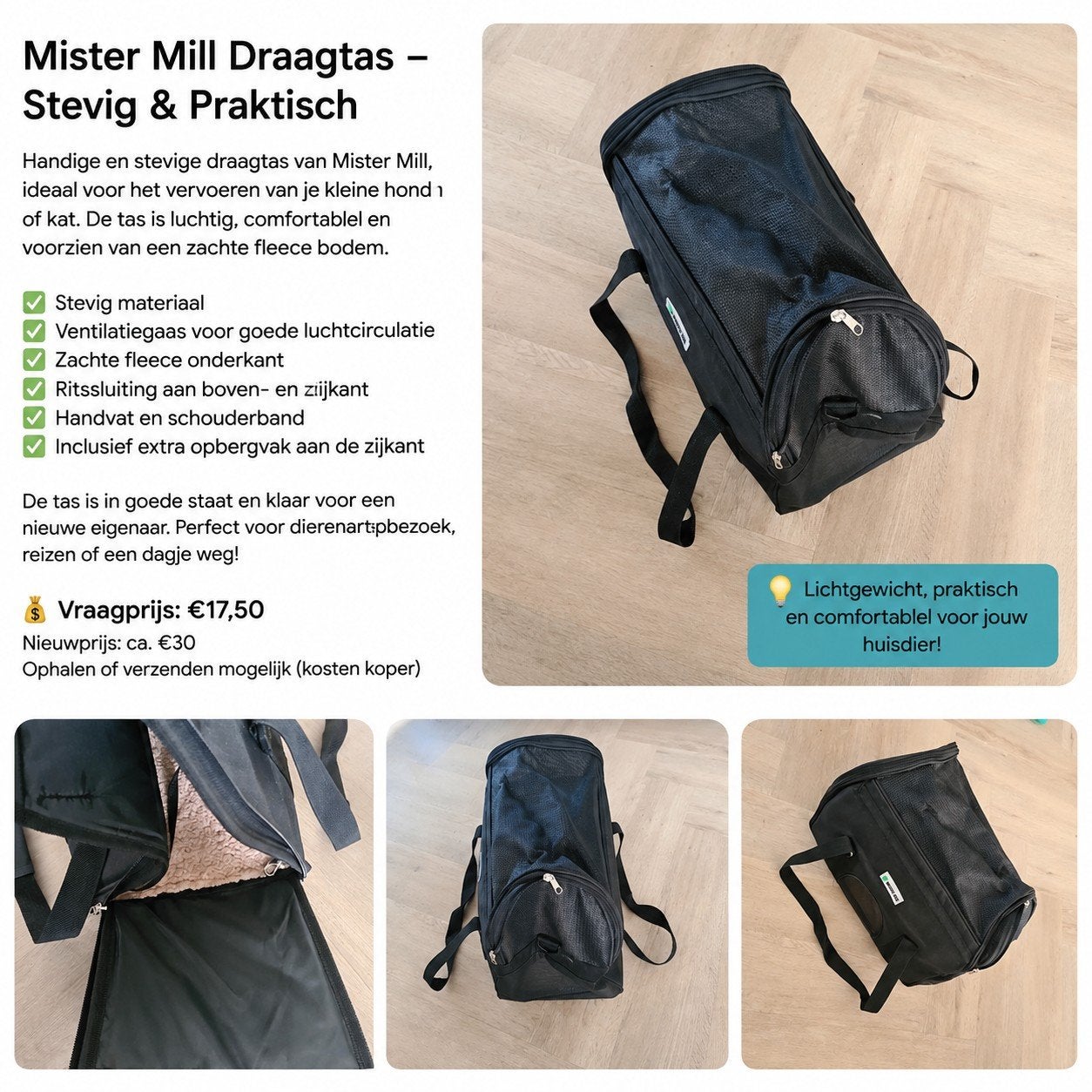 Mastermill draagtas, Ophalen of Verzenden, Zo goed als nieuw
