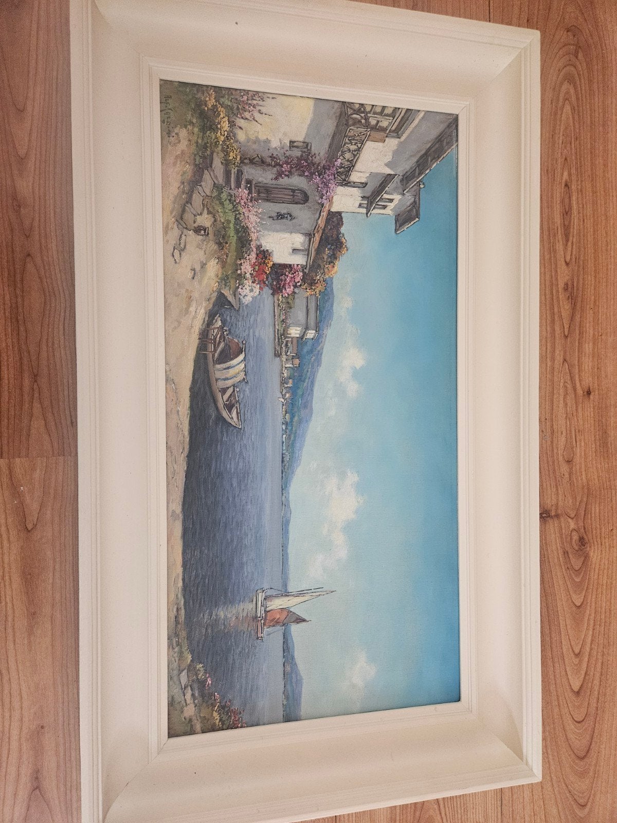Schilderij Alf. Cardini - Maritiem / watergezicht, Ophalen, Maritiem / water, Doek, Realistisch