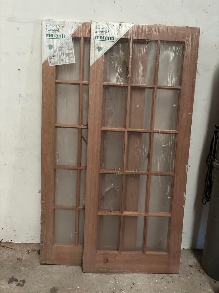 Nieuwe Meranti Binnendeuren zonder Glas - 201.5x 83, Doe-het-zelf en Verbouw, Deuren en Horren, Ophalen, 80 tot 100 cm, Binnendeur