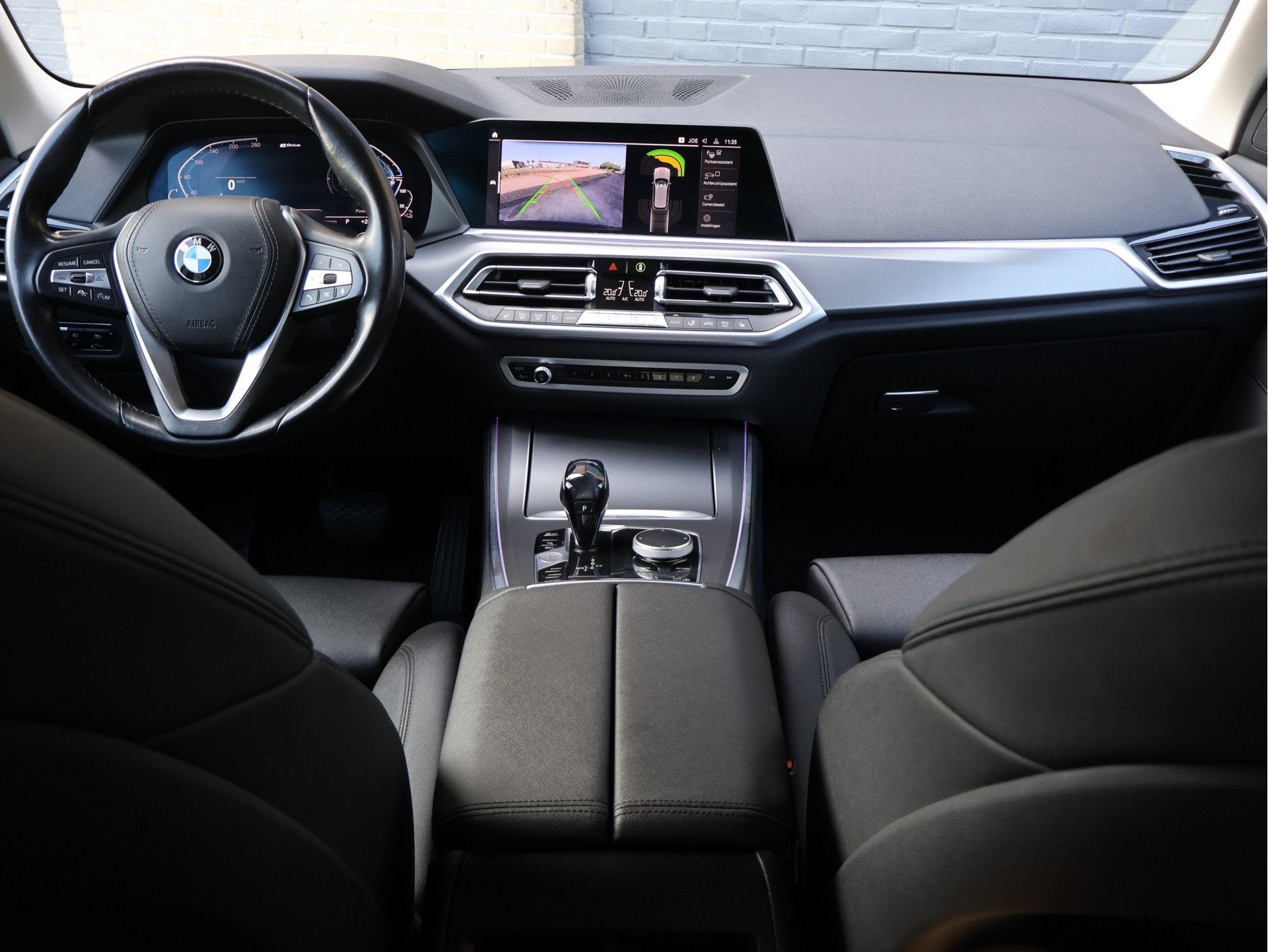 BMW X5 xDrive45e ACC | Luchtvering | Haak | 6-Cilinder PHEV, Auto's, Gebruikt, 394 pk, Zwart, Leder