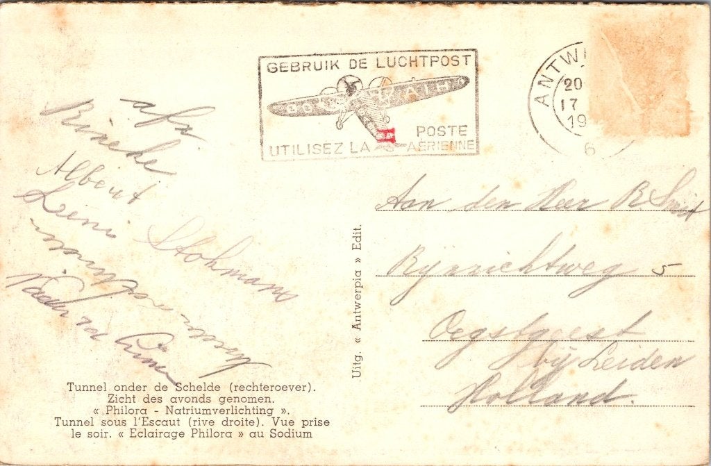 Antwerpen België - 12 oude postkaarten III, Verzamelen, Ansichtkaarten | België, Verzenden, 1960 tot 1980, Gelopen, Antwerpen