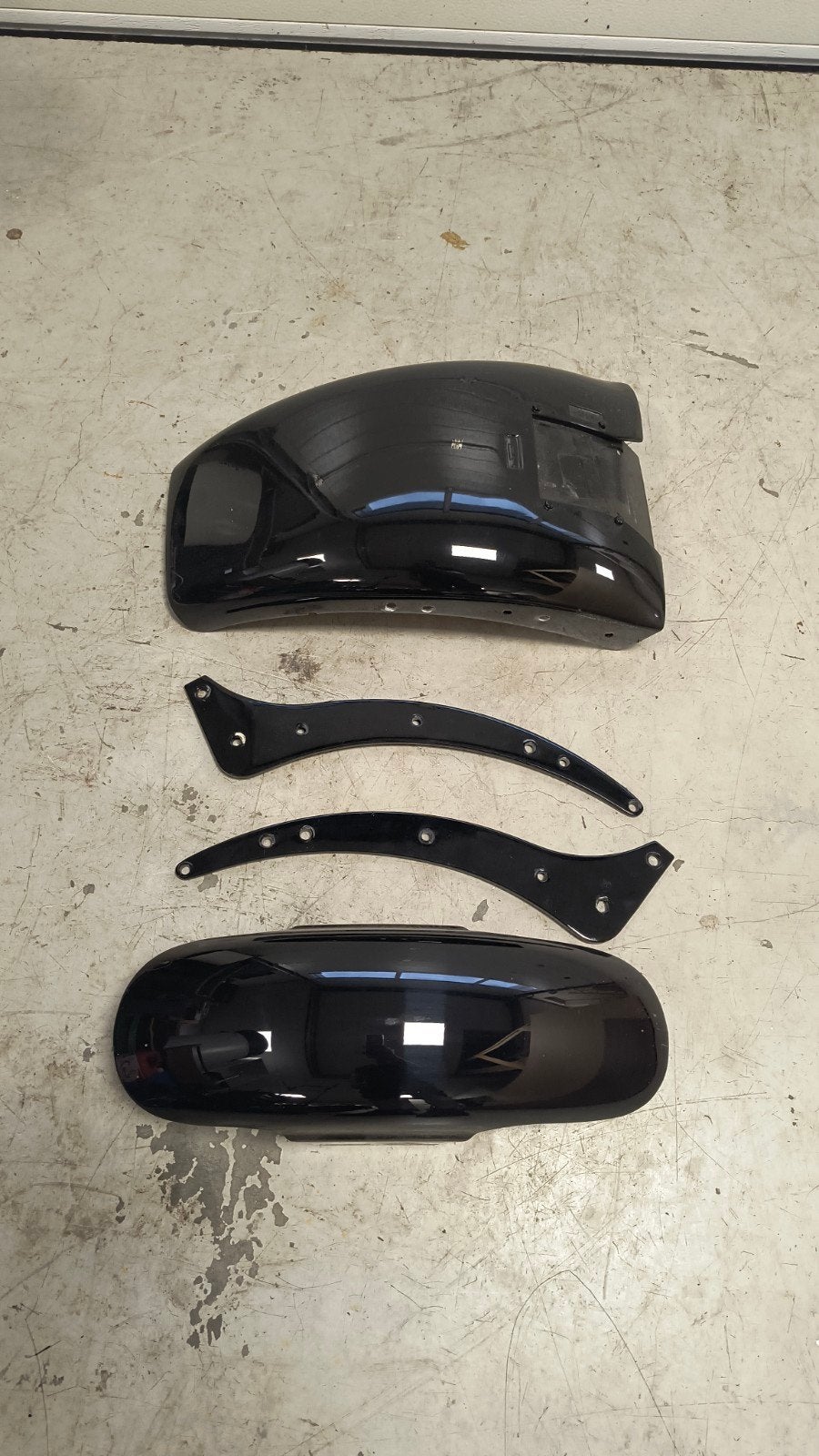 spatborden Harley Davidson incl. fenderstruts, Ophalen of Verzenden