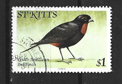 St Kitts-3, Verzenden, Gestempeld, Noord-Amerika