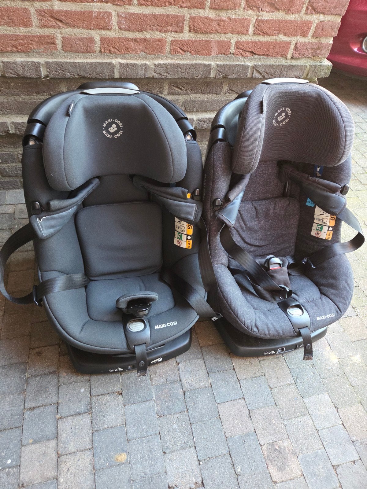 2x Maxi-Cosi AxissFix Plus draaibare autostoel, Ophalen, 9 t/m 18 kg, Zijbescherming, Isofix