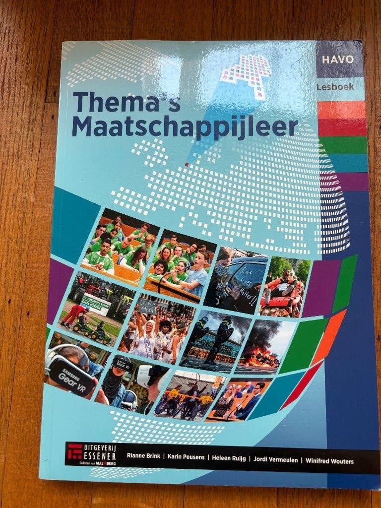 Thema's maatschappijleer lesboek havo, Boeken, Diverse auteurs, Ophalen of Verzenden, Maatschappijleer, HAVO