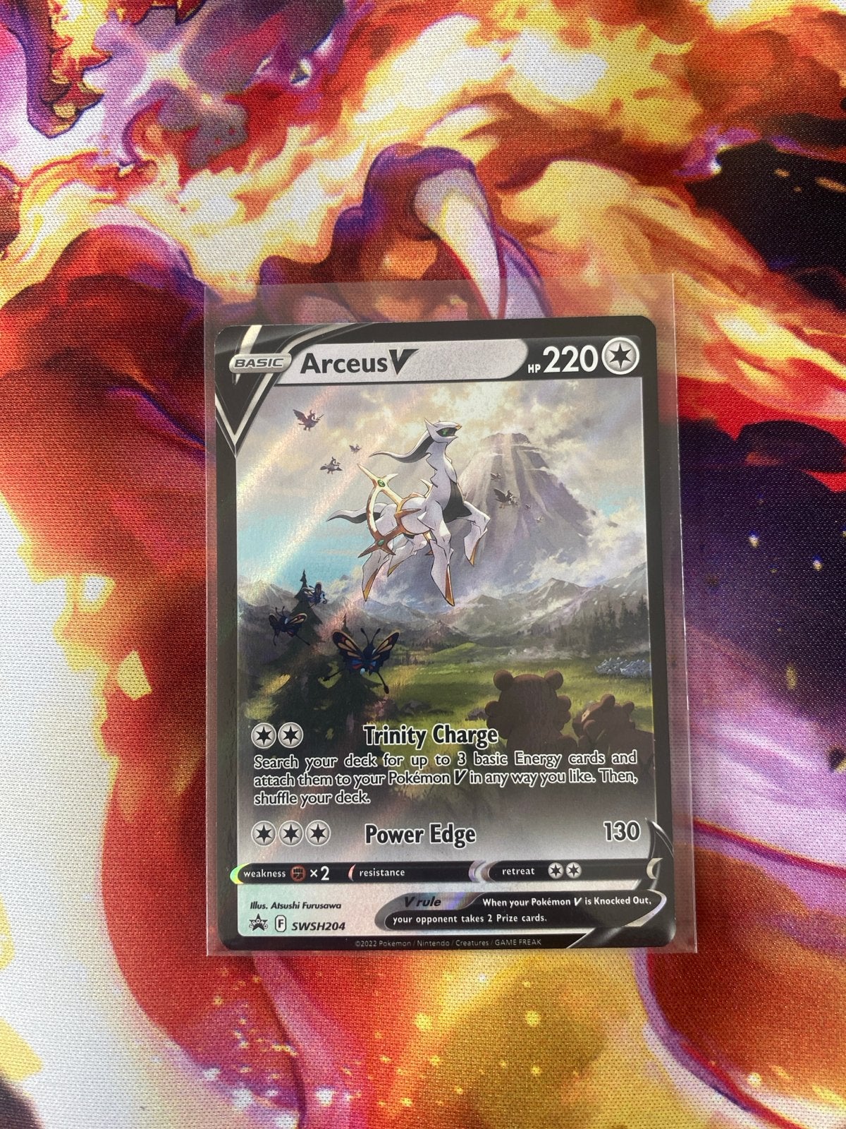 Pokémon Kaart Arceus V SWSH204, Ophalen, Nieuw, Losse kaart, Foil