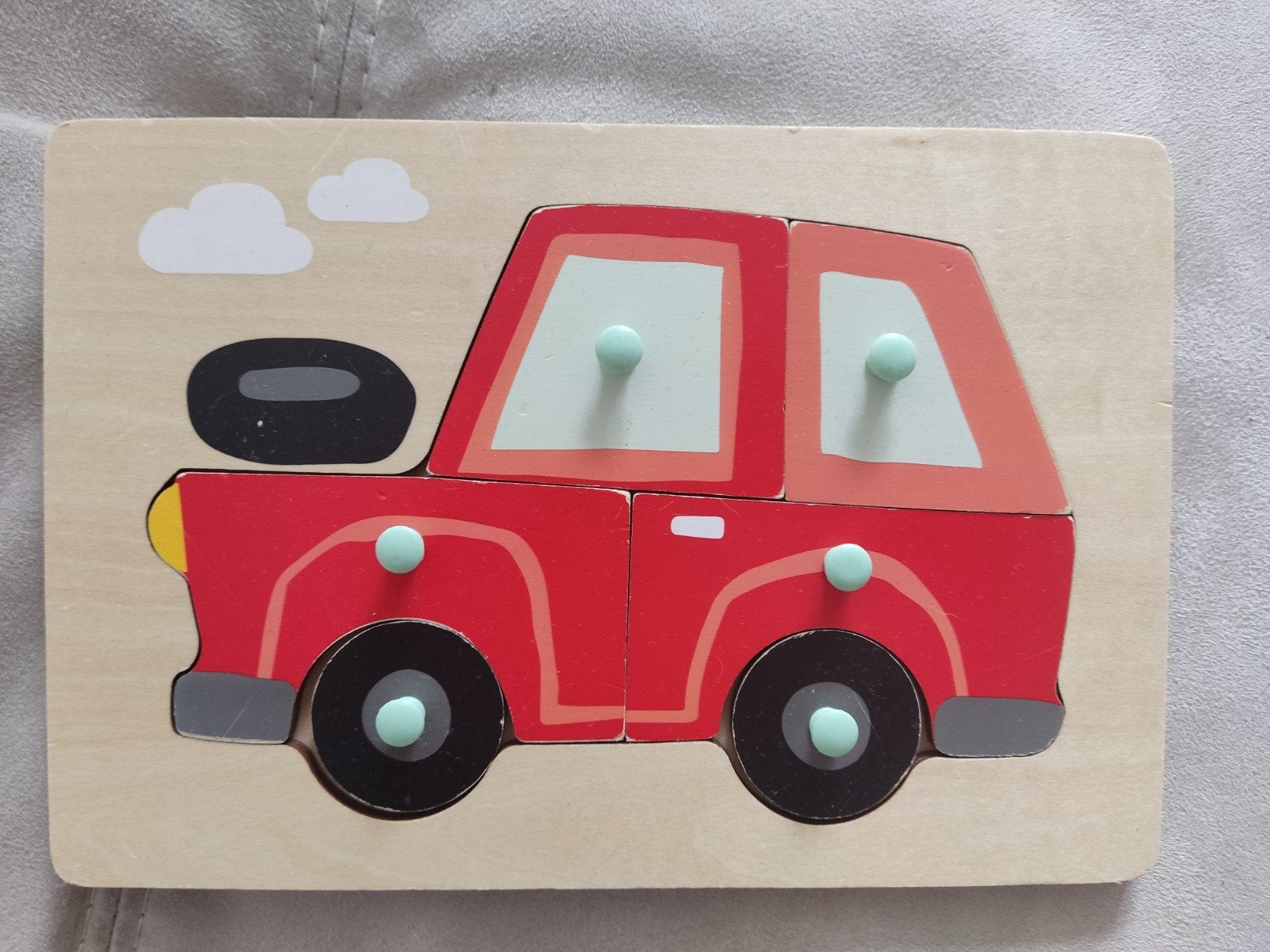 Houten auto puzzel voor kinderen - HEMA, Kinderen en Baby's, Speelgoed | Kinderpuzzels, Gebruikt, Ophalen of Verzenden, Van hout