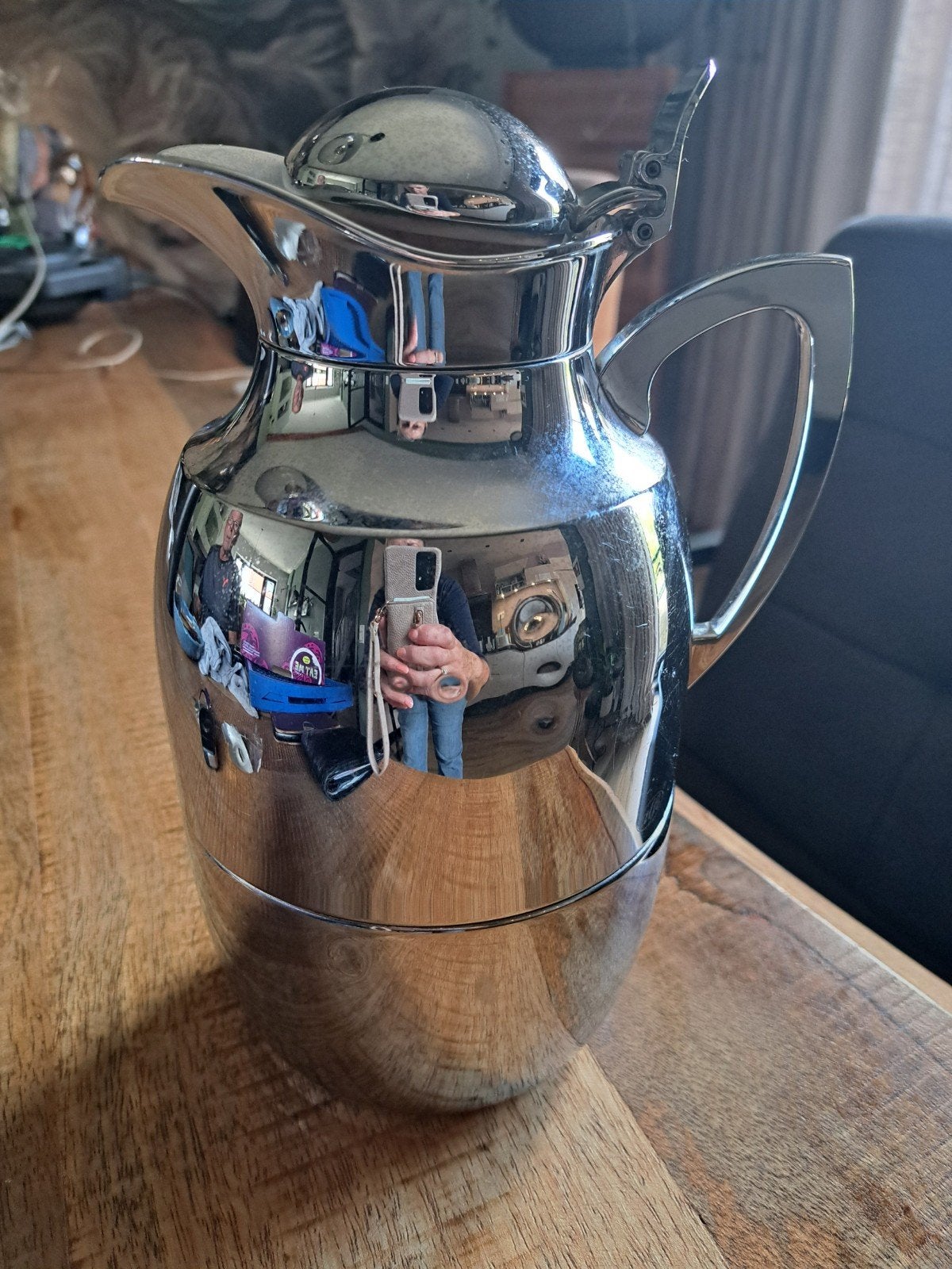 Alfi thermoskan  - RVS, Theepot/fluitketel, Gebruikt, Zilver, Ophalen of Verzenden