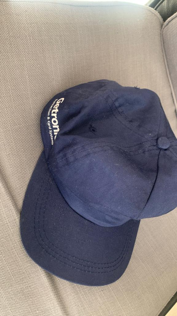 Donkerblauwe pet met 'Getronics' logo als nieuw, Ophalen of Verzenden, Nieuw, One size fits all, Pet