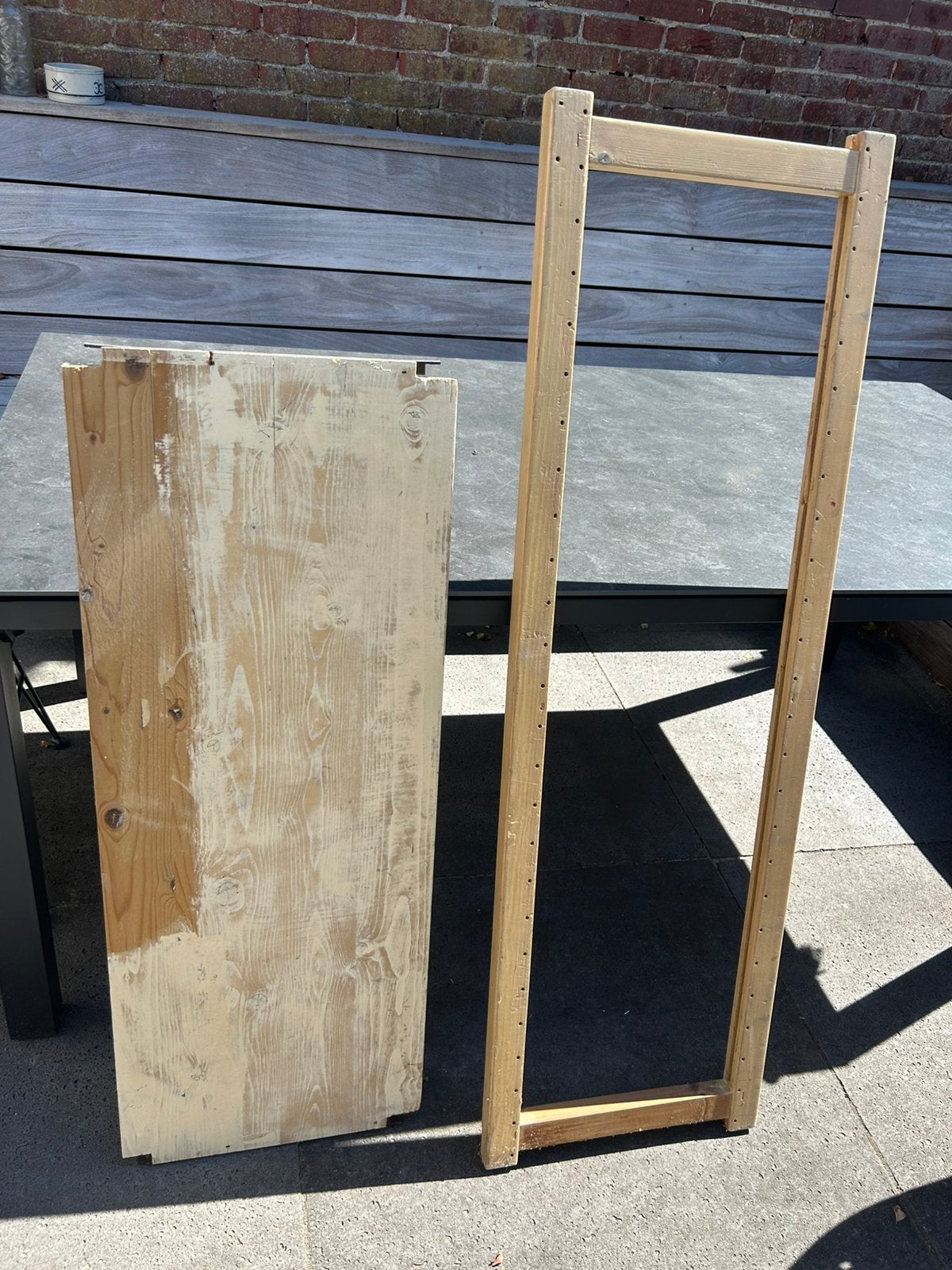 Lundia plank / schap 100 bij 38 cm en staander 128,5 bij 40, Ophalen, Gebruikt