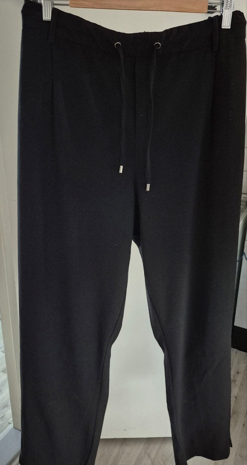 Dames  Zwarte Pantalon CISO Maat 52, Kleding | Dames, Ophalen of Verzenden, Zo goed als nieuw, Zwart, Lang