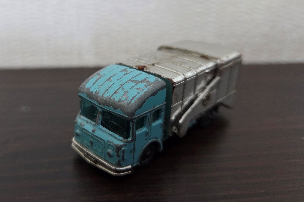 Vintage Husky S&D Refuse Van Vuilniswagen - Jaren 60, Ophalen of Verzenden, Gebruikt